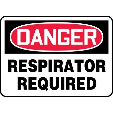 OSHA DANGER Safety Sign RESPIRATOR MPPA034VS